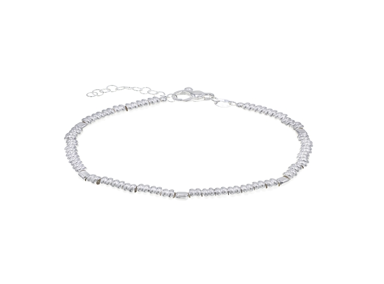 PULSERA BOLITAS PLATA 925 HOMBRE - 1