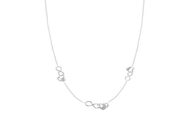 COLLAR CORAZÓN INFINITO PLATA 925 - 1