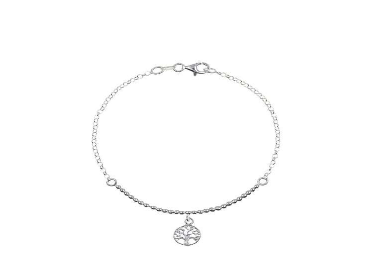 PULSERA BOLITAS ARBOL DE LA VIDA PLATA 925 - 1