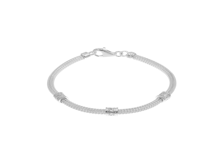 PULSERA ESPIGA PLATA 925 HOMBRE - 1