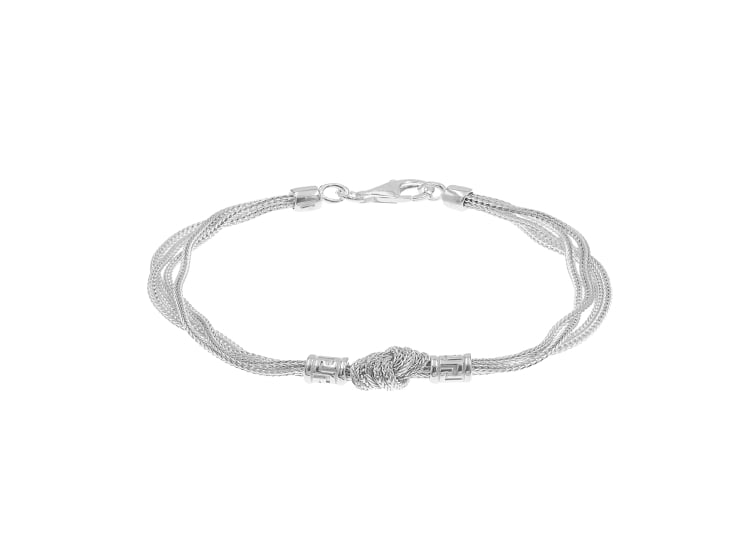 PULSERA KNOTS PLATA 925 HOMBRE - 1