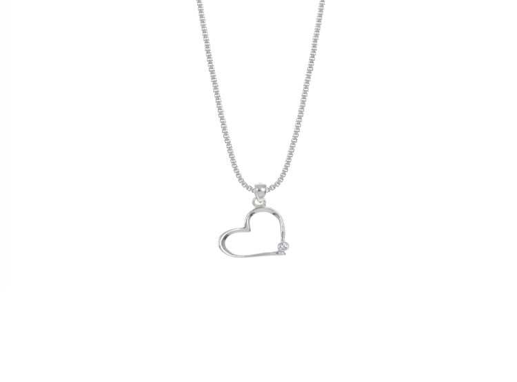 COLLAR CORAZÓN CASUAL PLATA 925 - 1