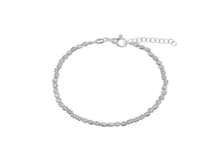PULSERA BOLITASY CUBOS PLATA 925 HOMBRE - 1