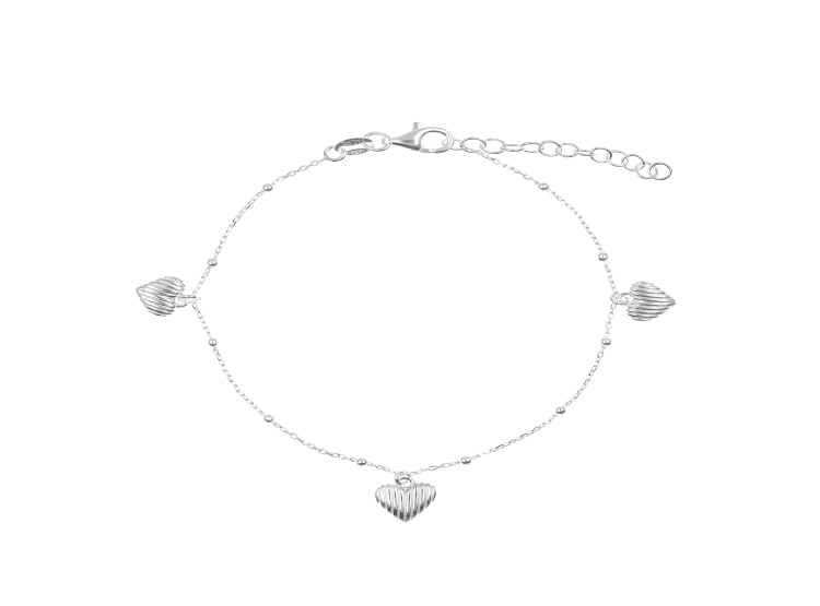 PULSERA CORAZONES PLATA 925 - 1