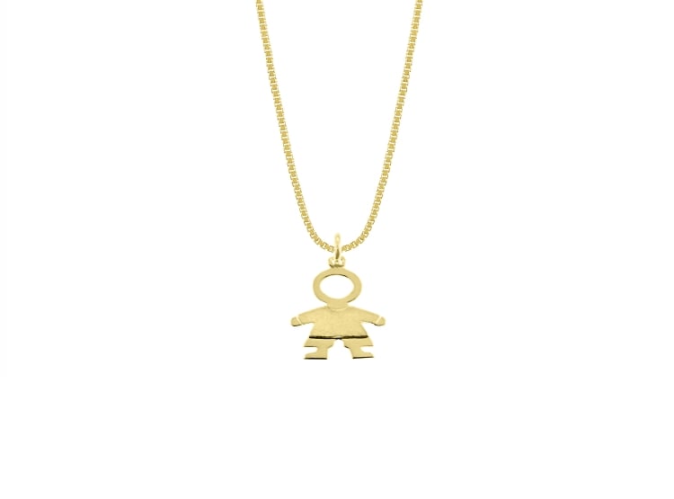COLLAR CASUAL NIÑO ORO 18K - 1