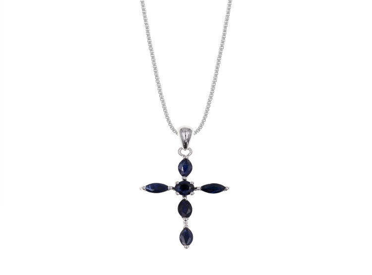 COLLAR CASUAL ZAFIRO PLATA 925 - 1