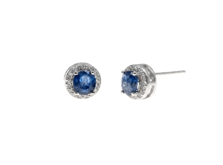 ARETES ZAFIRO OVAL PLATA 925 - 1