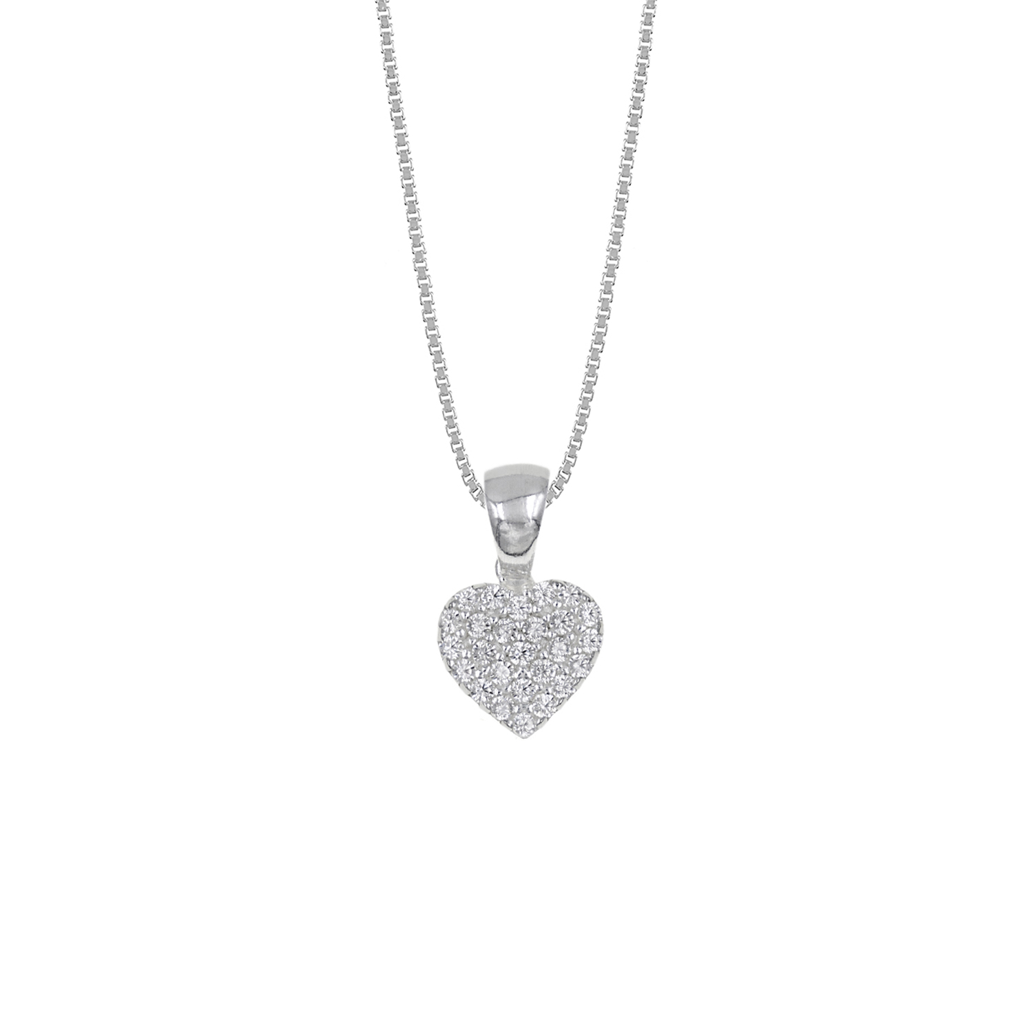 COLLAR HEART PLATA 925 - 1