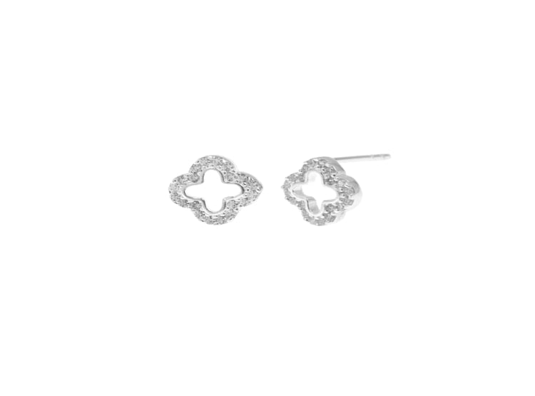ARETES TRÉBOL PLATA 925 - 1