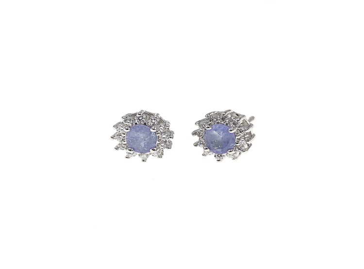 ARETES TANZANITA PLATA 925 - 1