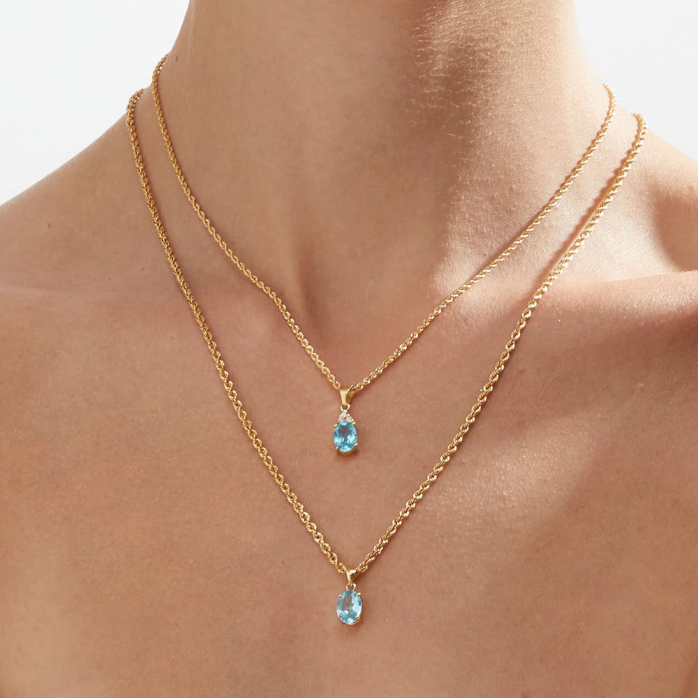 COLLAR APETITE OVAL ORO 18K Y BRILLANTES - 2