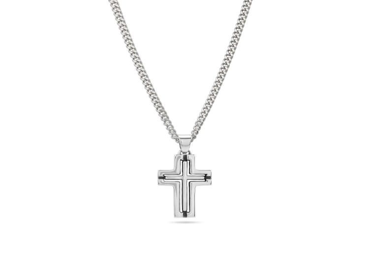 COLLAR AXIS PURE CRUZ PLATA 925 - 1