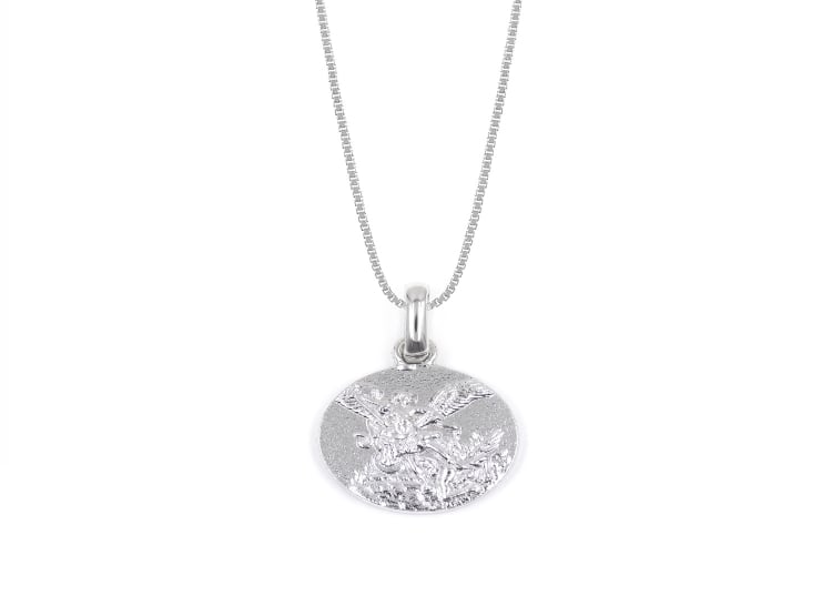 COLLAR SAN MIGUEL ARCANGEL PLATA 925 - 1