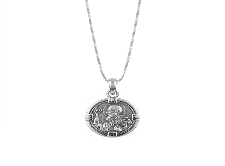 COLLAR SAN BENITO REDONDO PLATA 925 - 1