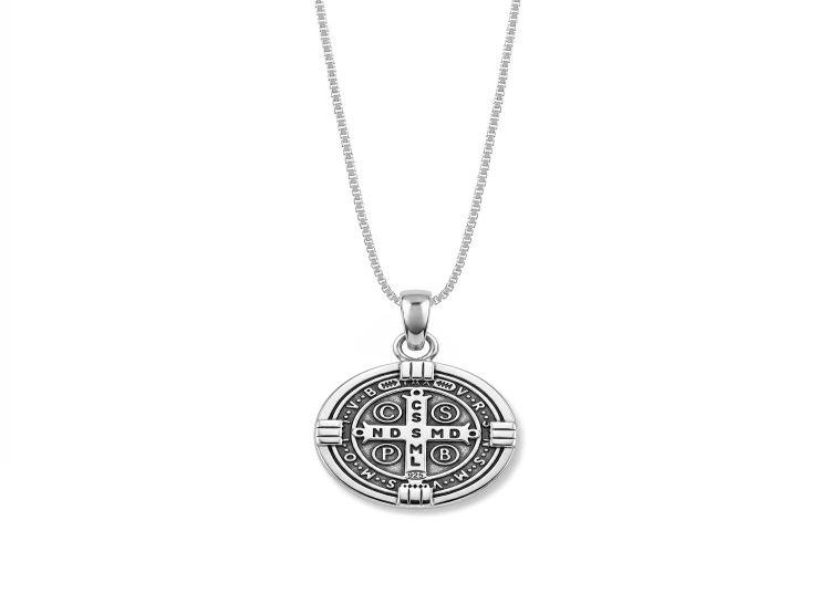 COLLAR SAN BENITO REDONDO PLATA 925 - 2