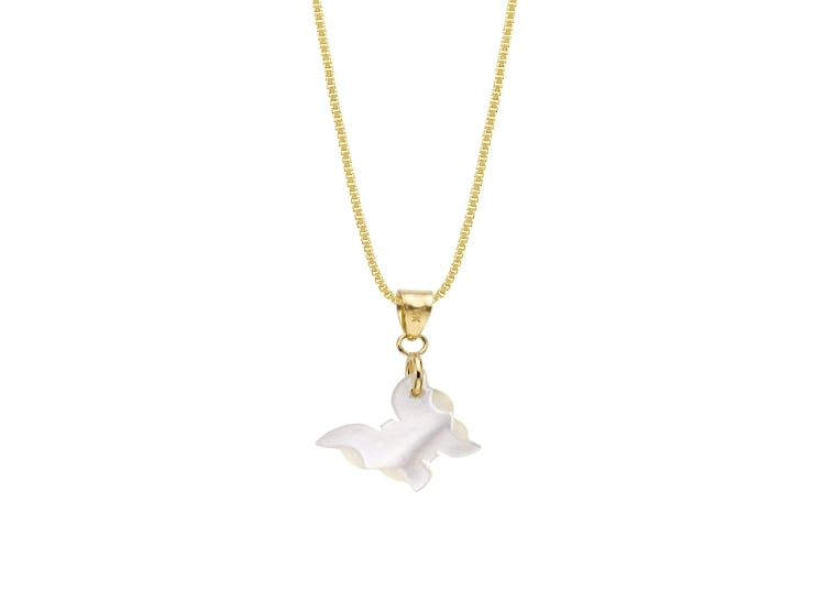 COLLAR MARIPOSA CASUAL ORO 18K - 1