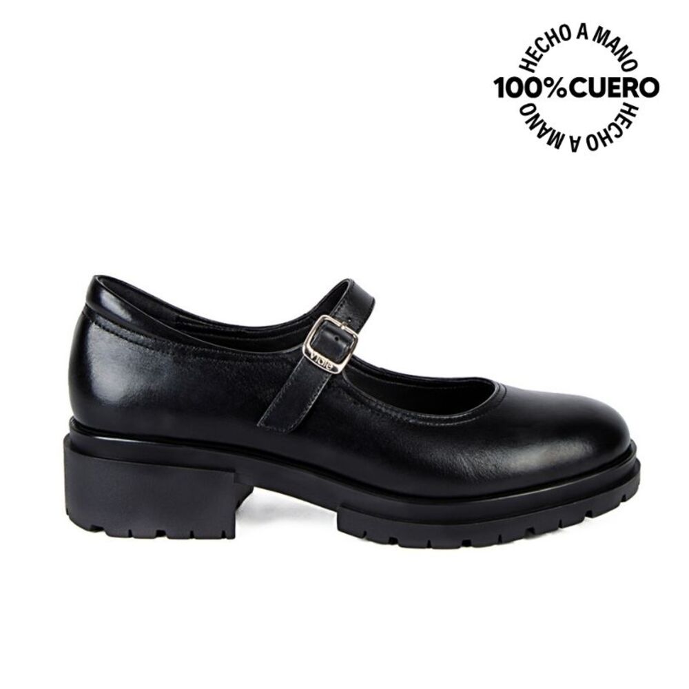 ZAPATOS DE VESTIR MUJER VIALE CUERO NEGRO TASTE-2301 MARYJANE - 1