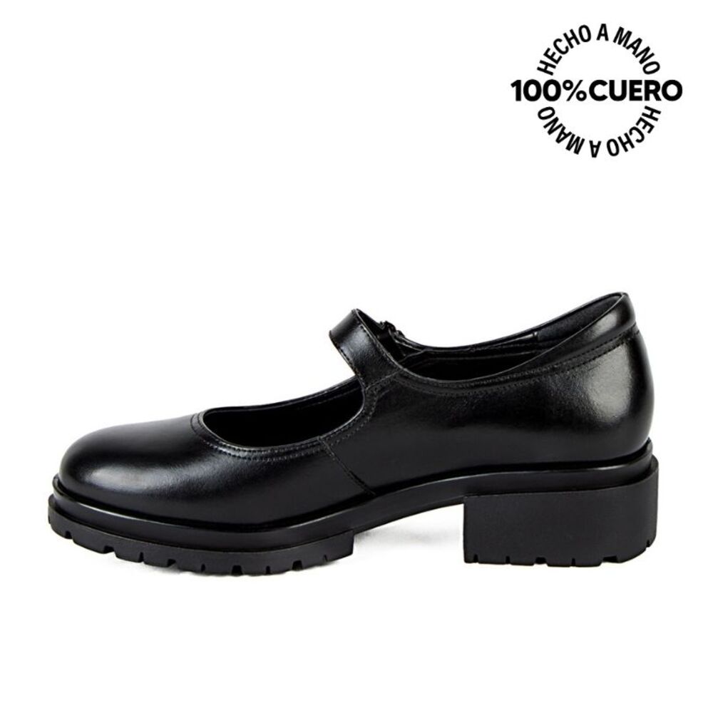 ZAPATOS DE VESTIR MUJER VIALE CUERO NEGRO TASTE-2301 MARYJANE - 2