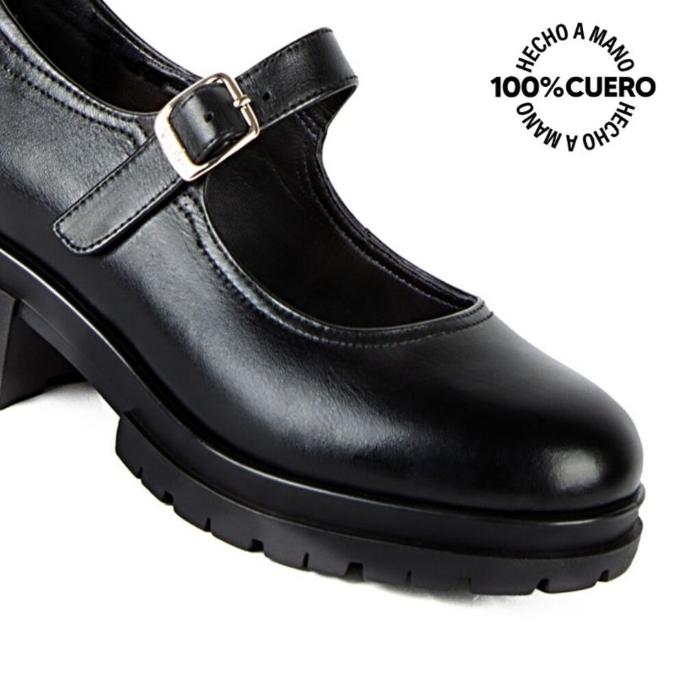 ZAPATOS DE VESTIR MUJER VIALE CUERO NEGRO TASTE-2301 MARYJANE - 3
