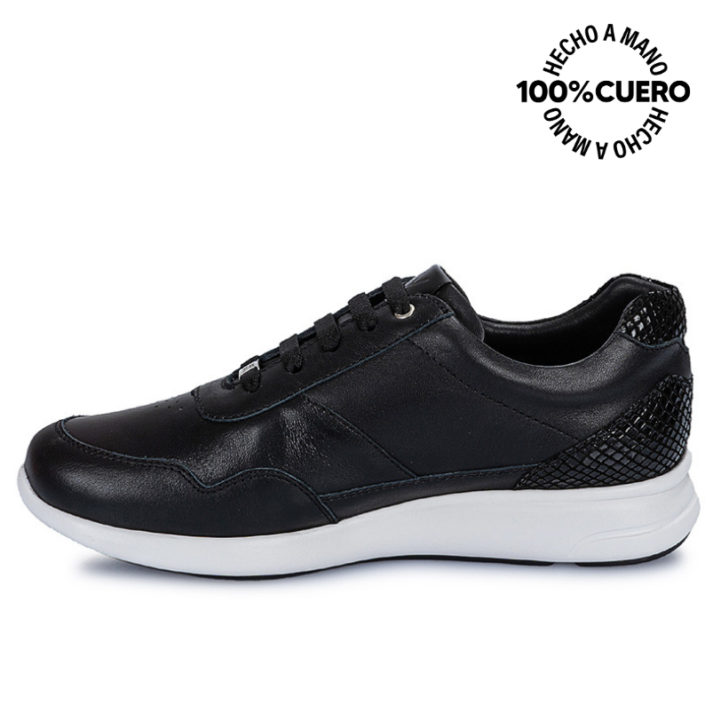 ZAPATILLA  CASUAL ALE-2454 NEGRO VIALE CUERO - 2