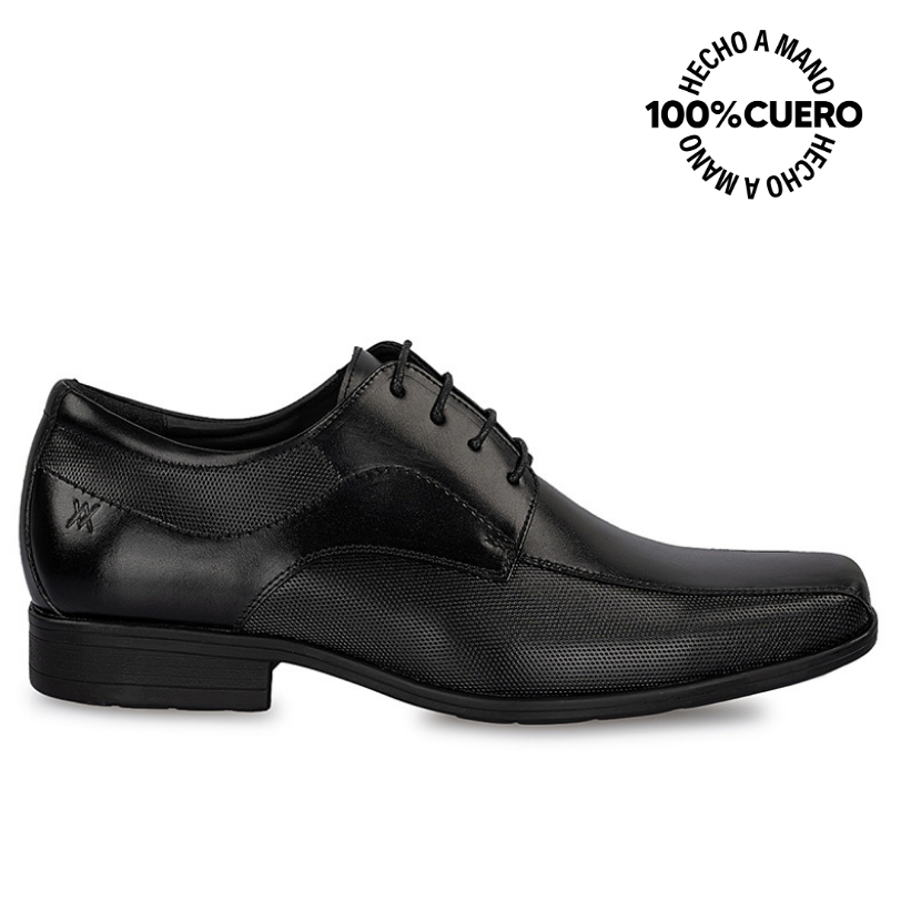 ZAPATOS DE VESTIR HOMBRE VIALE CUERO NEGRO DERBY MATEO-068 HOMME - 1