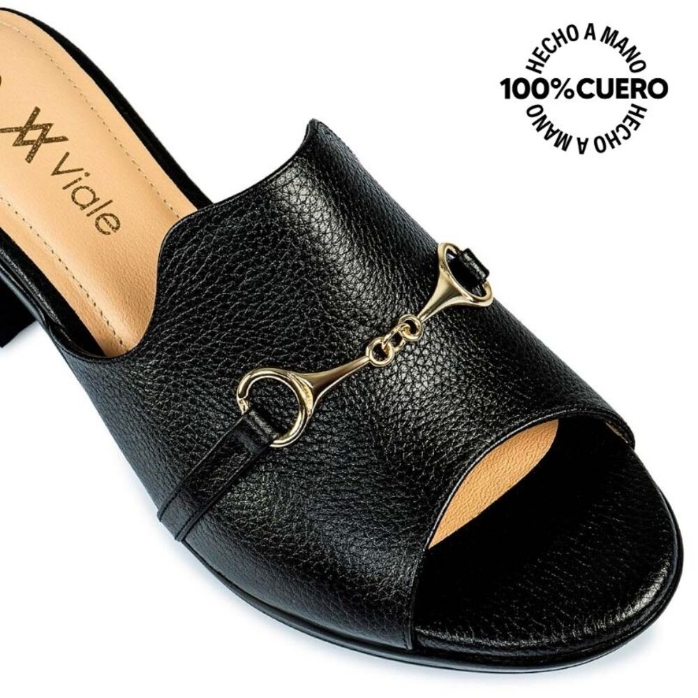 SANDALIA SUECO CASUAL LINDA-2503 NEGRO VIALE CUERO - 3