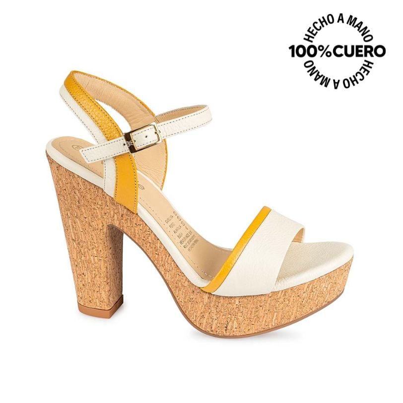 SANDALIA D'ORSAY CASUAL SOFI-2501 HUE/AMA VIALE CUERO - 1