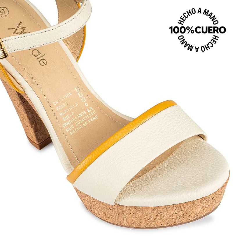 SANDALIA D'ORSAY CASUAL SOFI-2501 HUE/AMA VIALE CUERO - 3