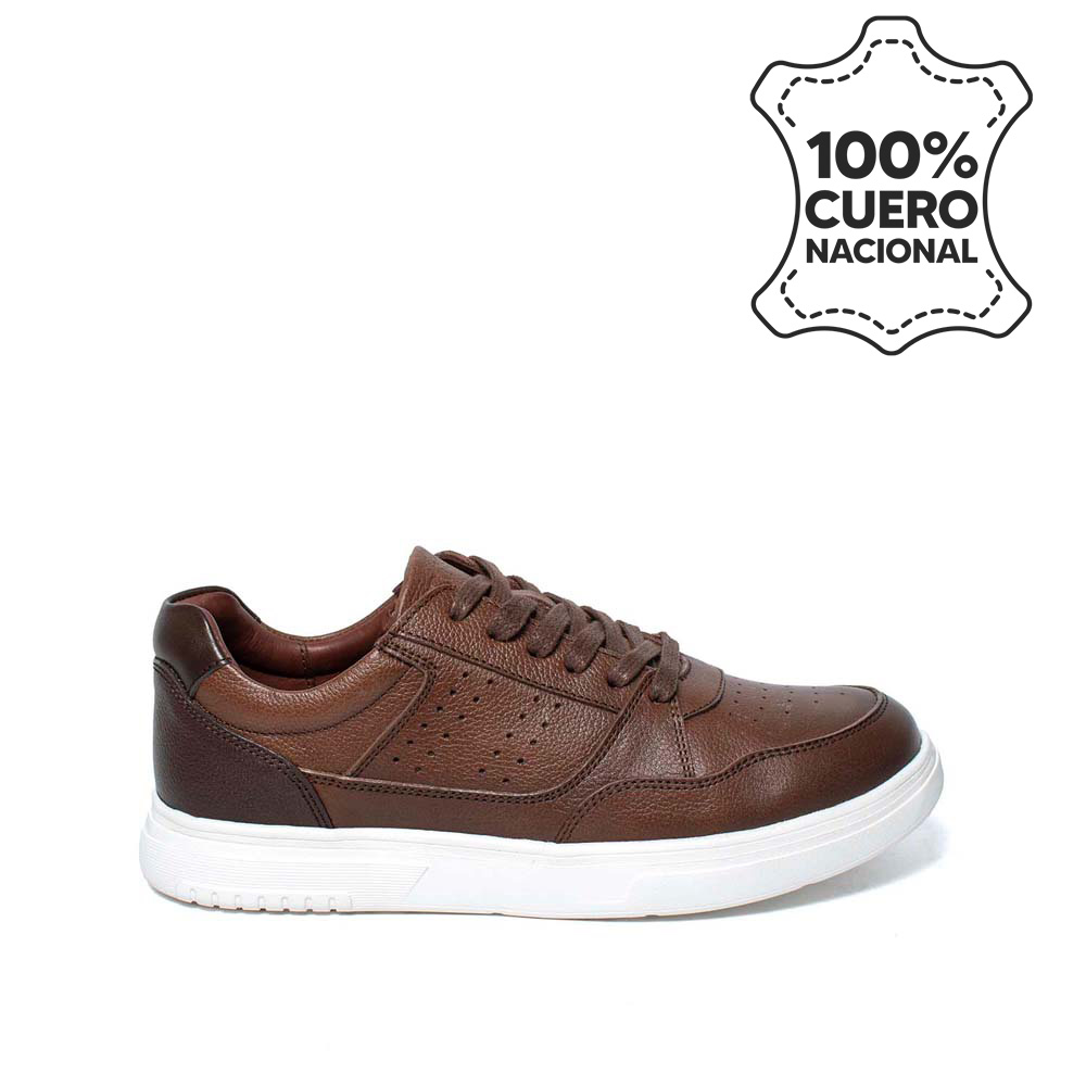 ZAPATILLA HOMBRE RABBIT CAFÉ JOSE-2519TOF/AFRI CUERO - 1
