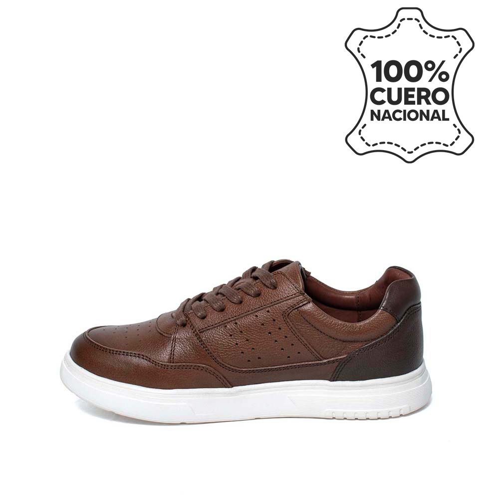 ZAPATILLA HOMBRE RABBIT CAFÉ JOSE-2519TOF/AFRI CUERO - 2