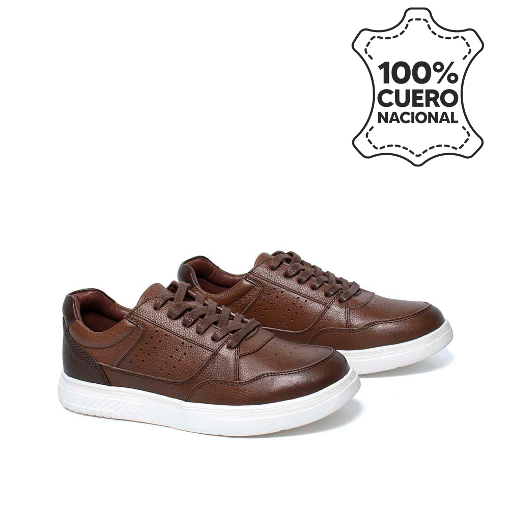 ZAPATILLA HOMBRE RABBIT CAFÉ JOSE-2519TOF/AFRI CUERO - 4