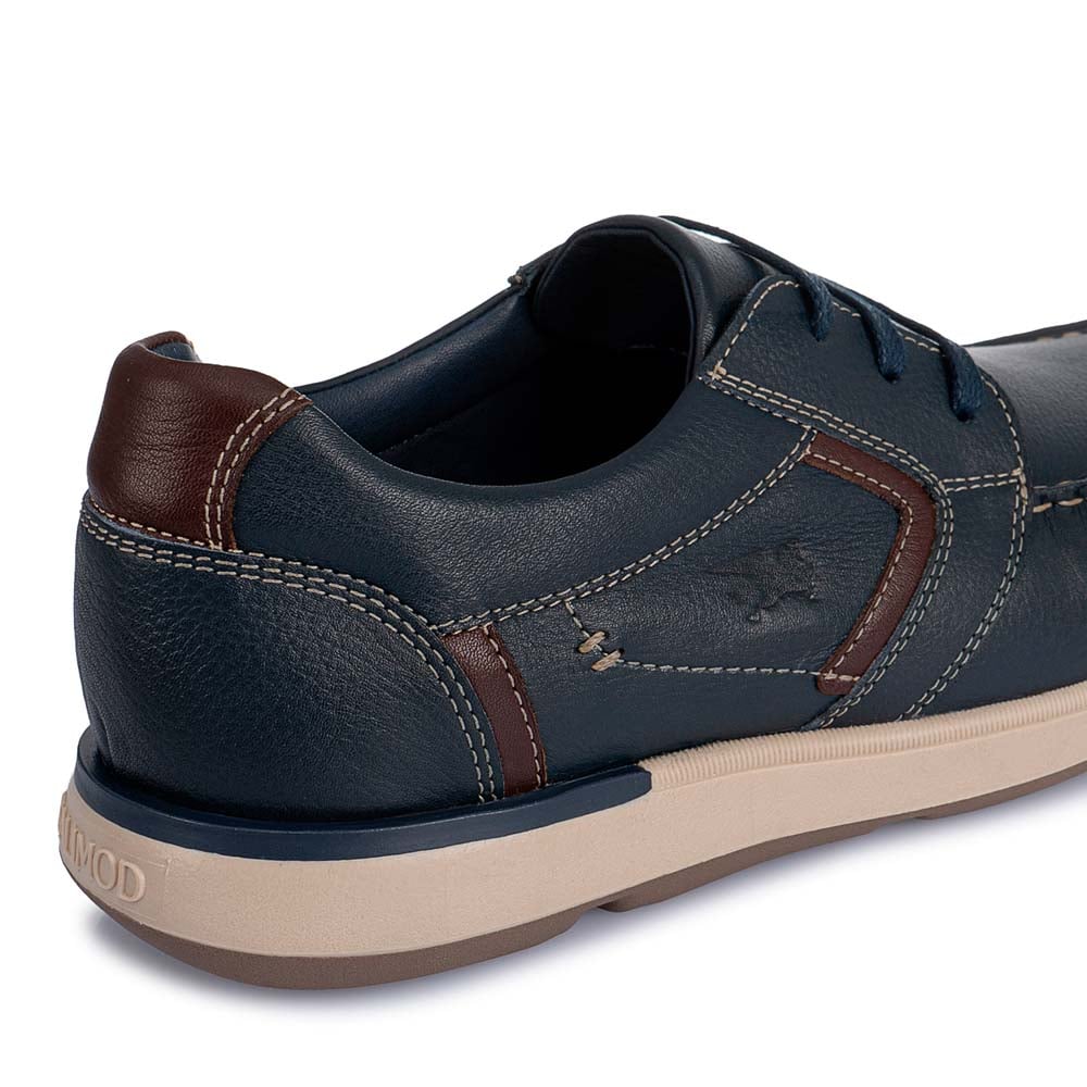 ZAPATOS CASUALES HOMBRE CALIMOD CUERO AZUL DERBY CB4-003 - 3