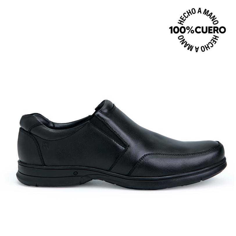 ZAPATOS ESCOLARES NIÑO VIALE CUERO NEGRO MOCASÍN CASUAL PEPE-2508 HOMME - 1