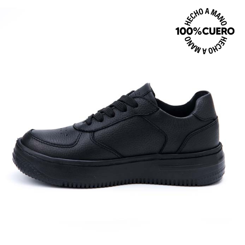 ZAPATILLAS ESCOLARES NIÑO RABBIT CUERO NEGRO CASUAL ANDREI-2503 - 2