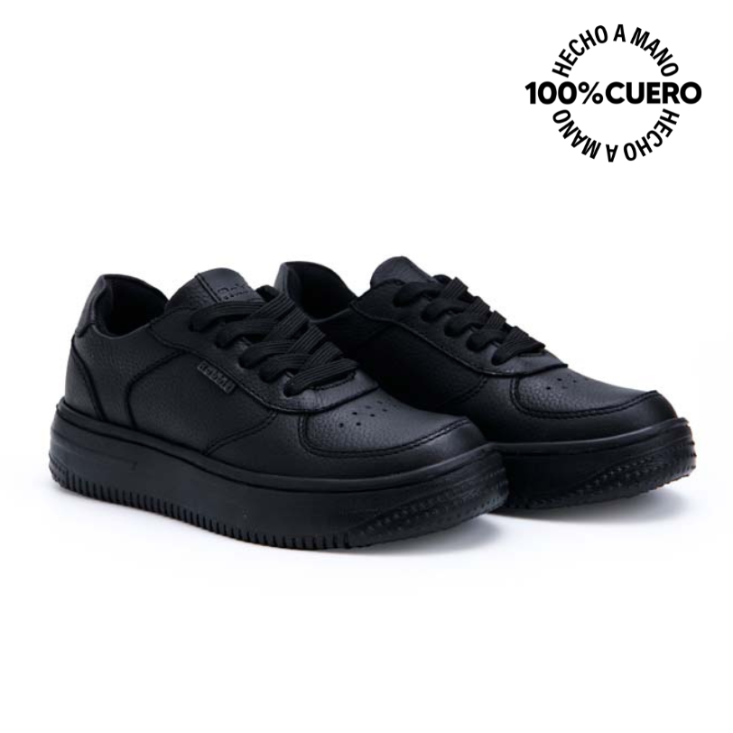 ZAPATILLAS ESCOLARES NIÑO RABBIT CUERO NEGRO CASUAL ANDREI-2503 - 4