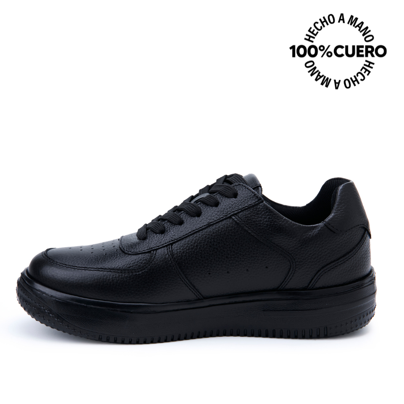 ZAPATILLAS ESCOLARES NIÑO RABBIT CUERO NEGRO CASUAL JOSE-2515 - 2