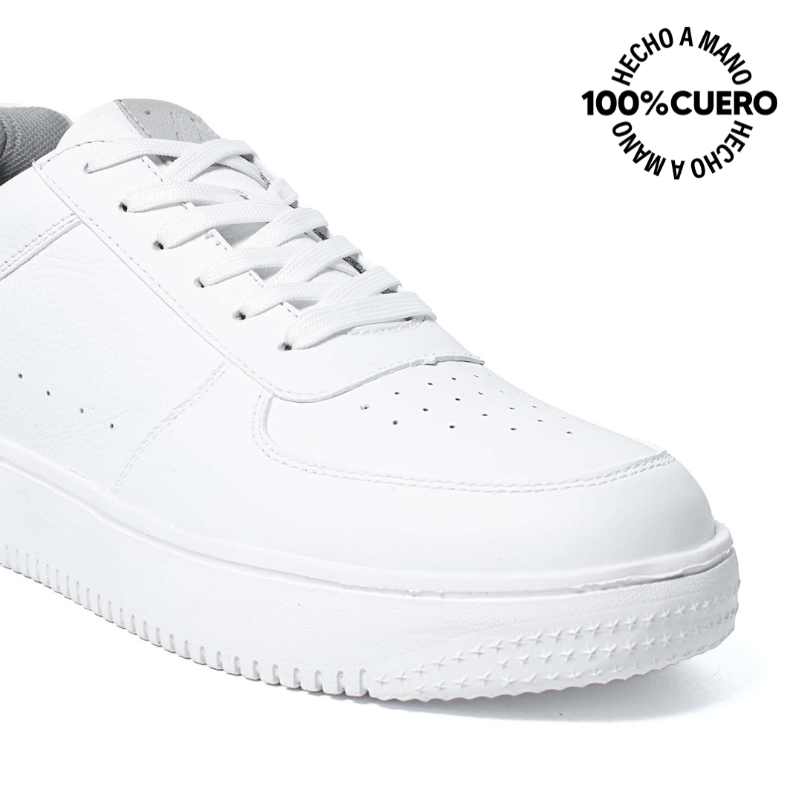 ZAPATILLAS ESCOLARES NIÑO VIALE CUERO BLANCO CASUAL JOSE-2516 HOMME - 3