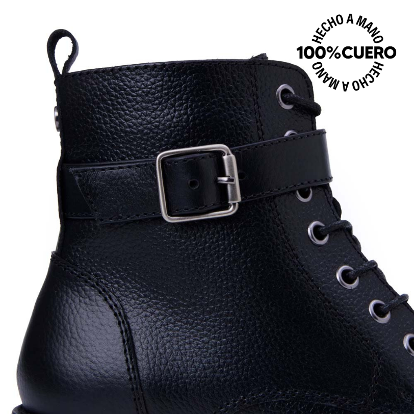BOTÍN DERBY CASUAL RUSSO-2504 NEGRO VIALE CUERO - 3