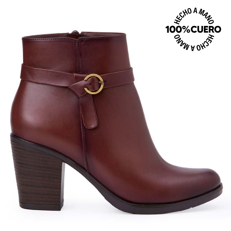 BOTÍN JODHPUR CASUAL LINDA-2518 CANELA VIALE CUERO - 1