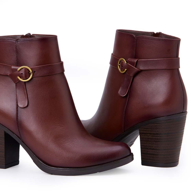 BOTÍN JODHPUR CASUAL LINDA-2518 CANELA VIALE CUERO - 2