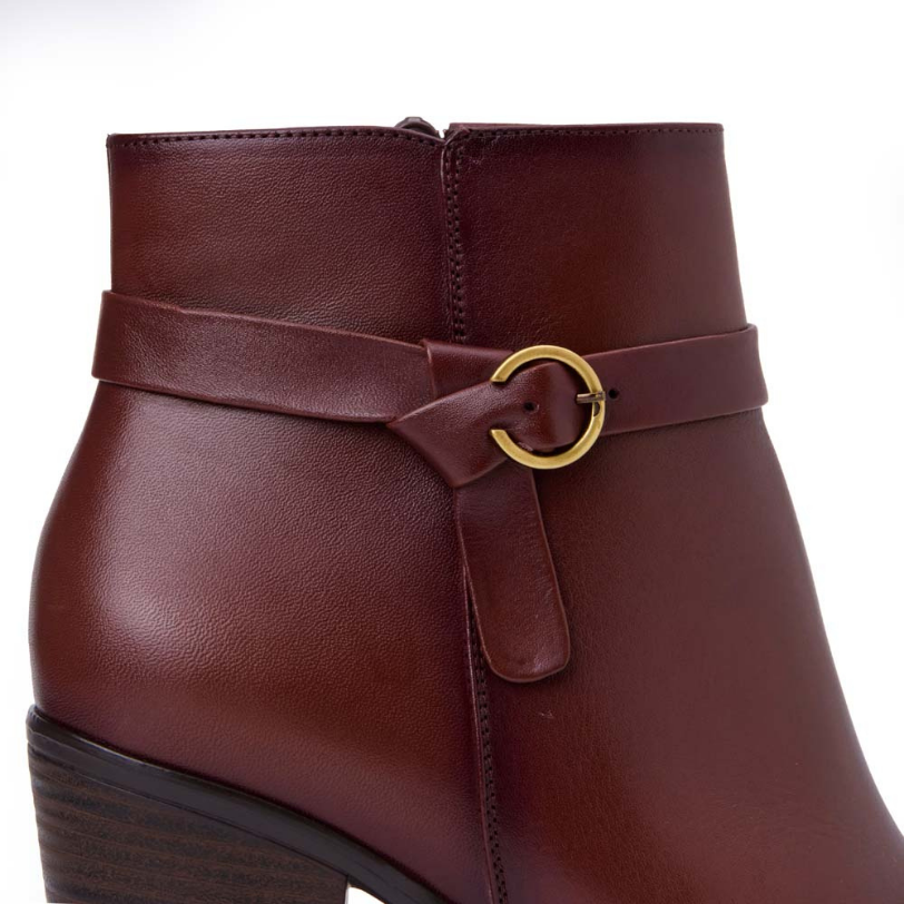 BOTÍN JODHPUR CASUAL LINDA-2518 CANELA VIALE CUERO - 3