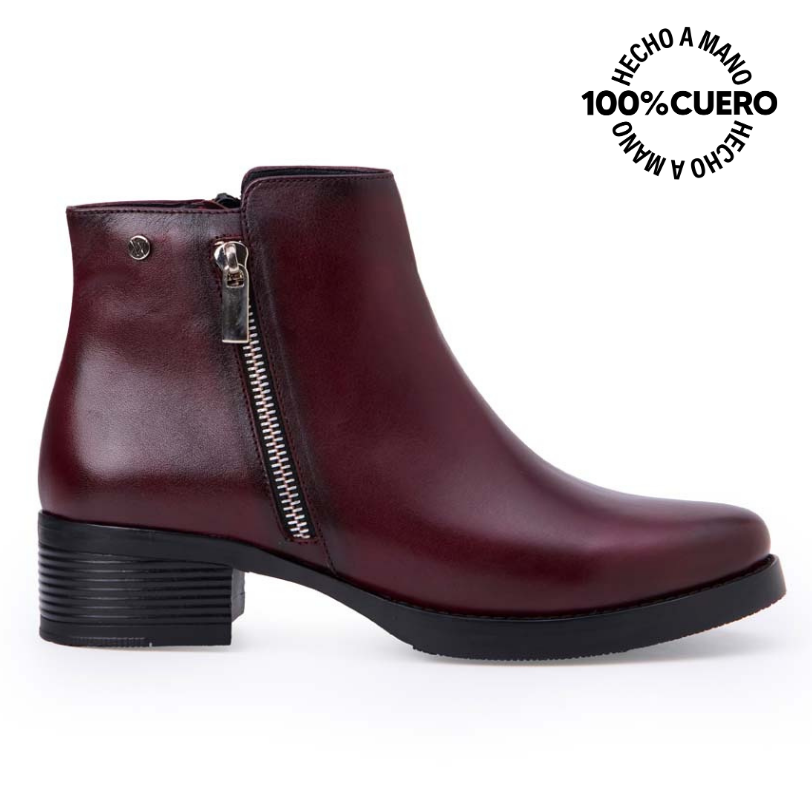 BOTÍN JODHPUR CASUAL SOFI-2543 CHERRY VIALE CUERO - 1