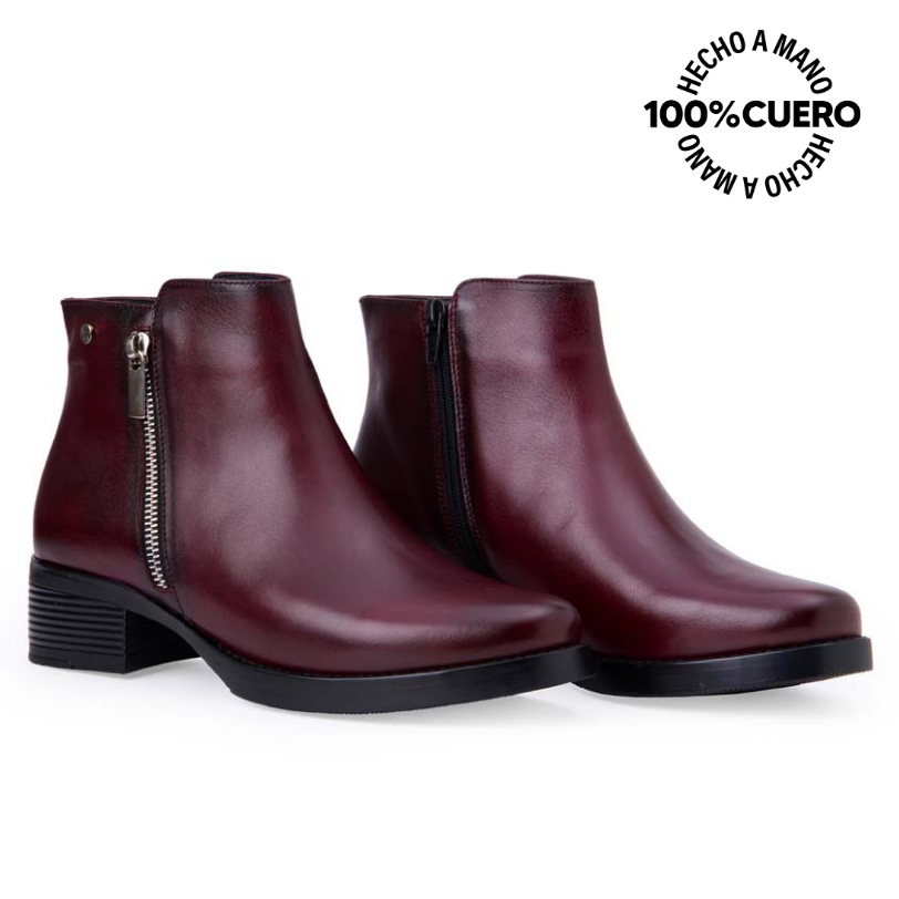 BOTÍN JODHPUR CASUAL SOFI-2543 CHERRY VIALE CUERO - 4