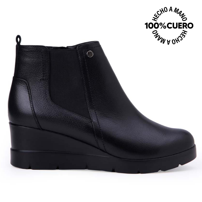 BOTÍN JODHPUR CASUAL LINDA-2516 NEGRO VIALE CUERO - 1
