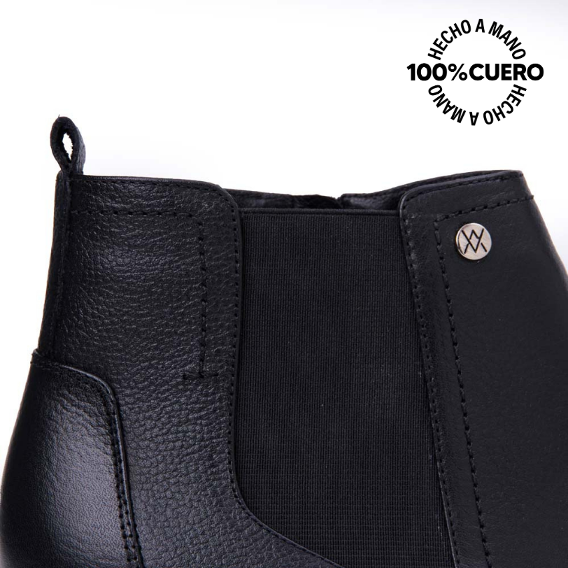 BOTÍN JODHPUR CASUAL LINDA-2516 NEGRO VIALE CUERO - 3