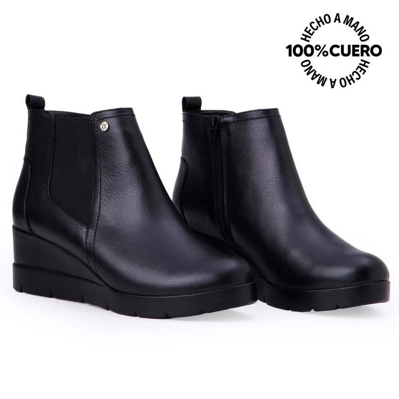 BOTÍN JODHPUR CASUAL LINDA-2516 NEGRO VIALE CUERO - 4