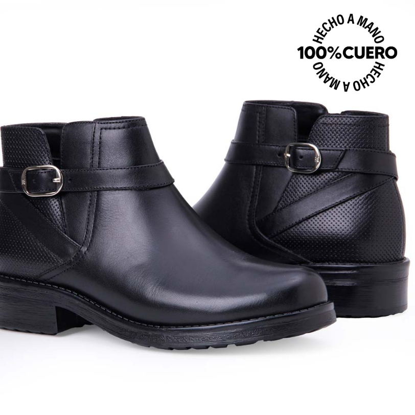 BOTÍN JODHPUR CASUAL SOFI-2544 NEGRO VIALE CUERO - 2