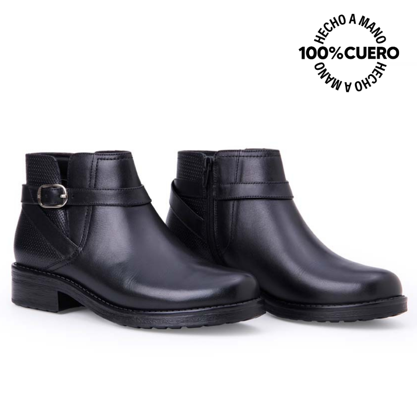 BOTÍN JODHPUR CASUAL SOFI-2544 NEGRO VIALE CUERO - 4