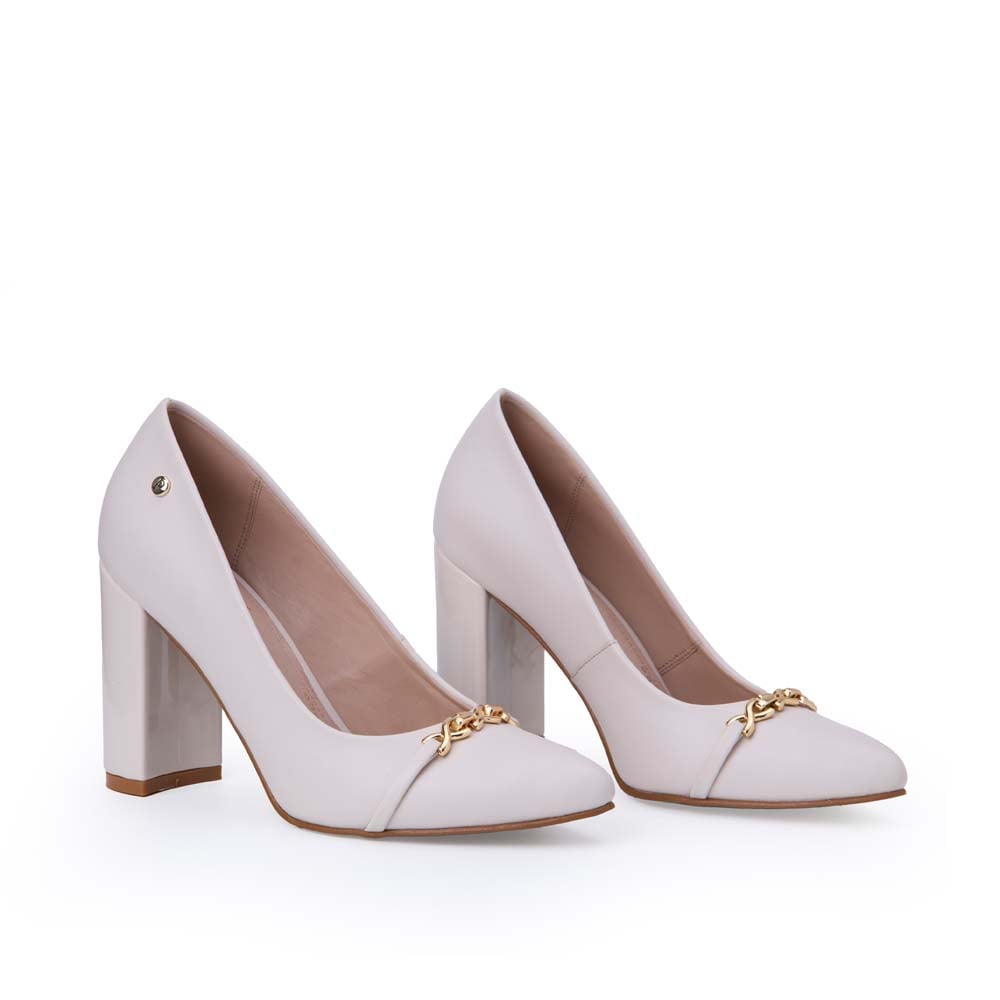 ZAPATO STILETTO CASUAL DON-2529 HUESO PIAZZA - 2
