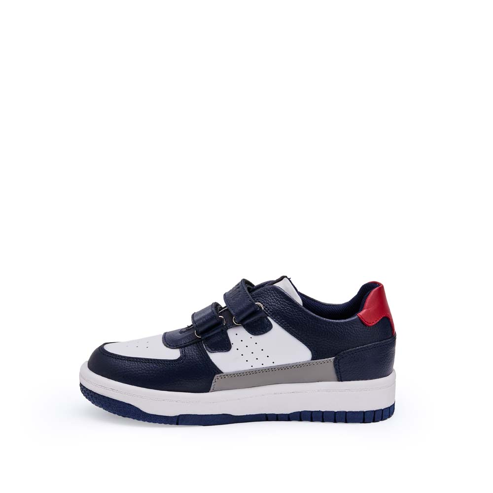 ZAPATILLA CASUAL MARIO-2506 AZUL/BLANCO RABBIT CUERO - 2